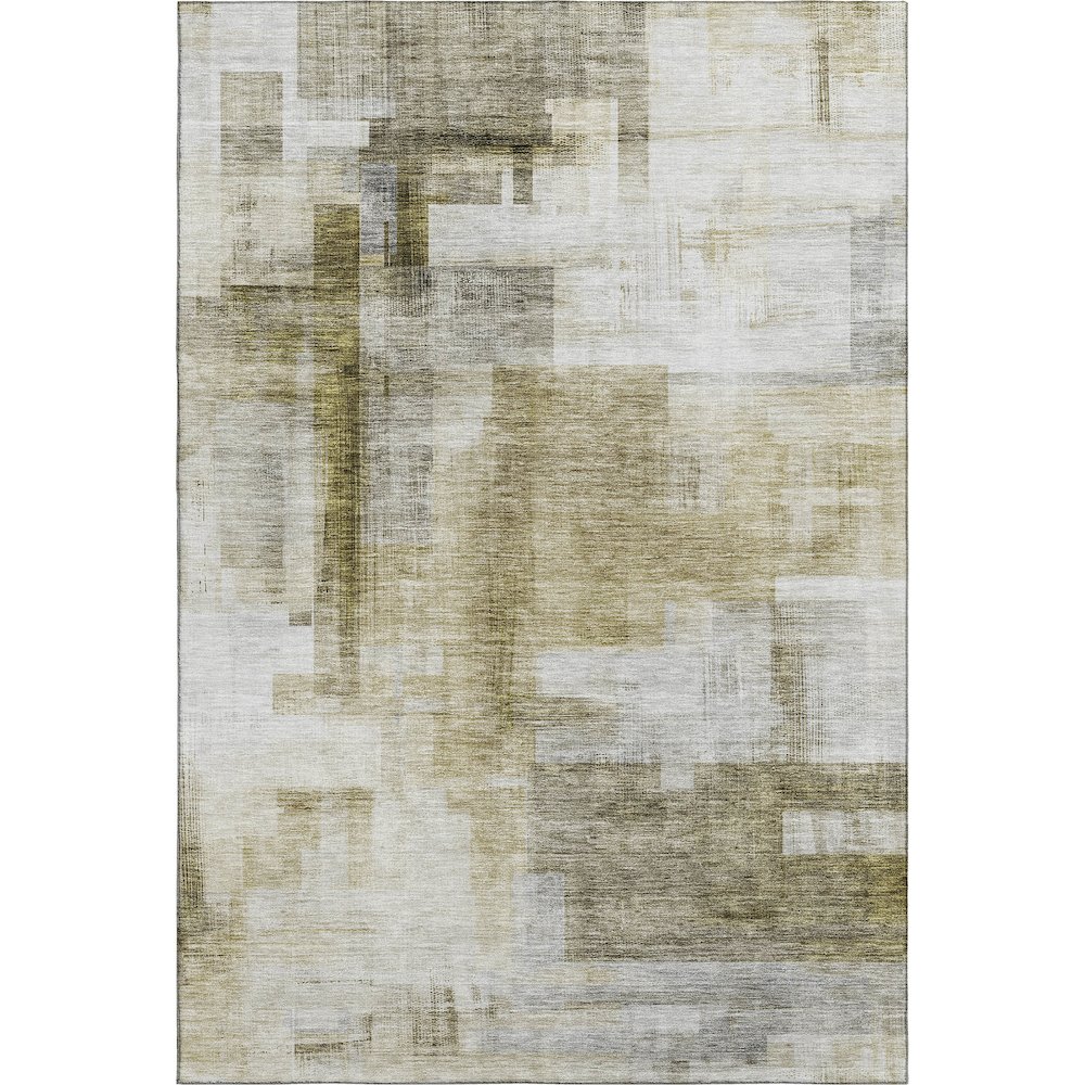 Luxury Washable Indoor/Outdoor Ravenna Taupe 9' x 12' Rug. Picture 1