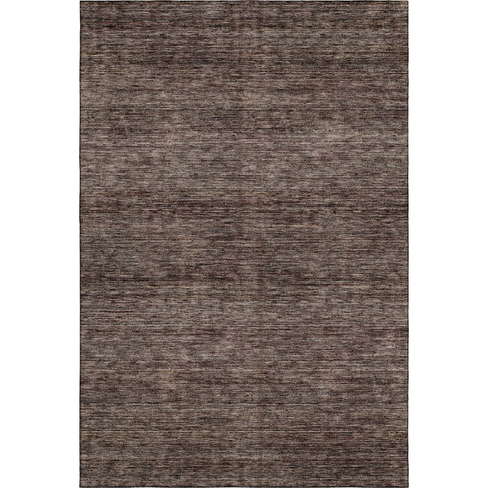 Luxury Washable Indoor/Outdoor Soft Essentials SE1 Brown 9' x 12' Rug. Picture 1