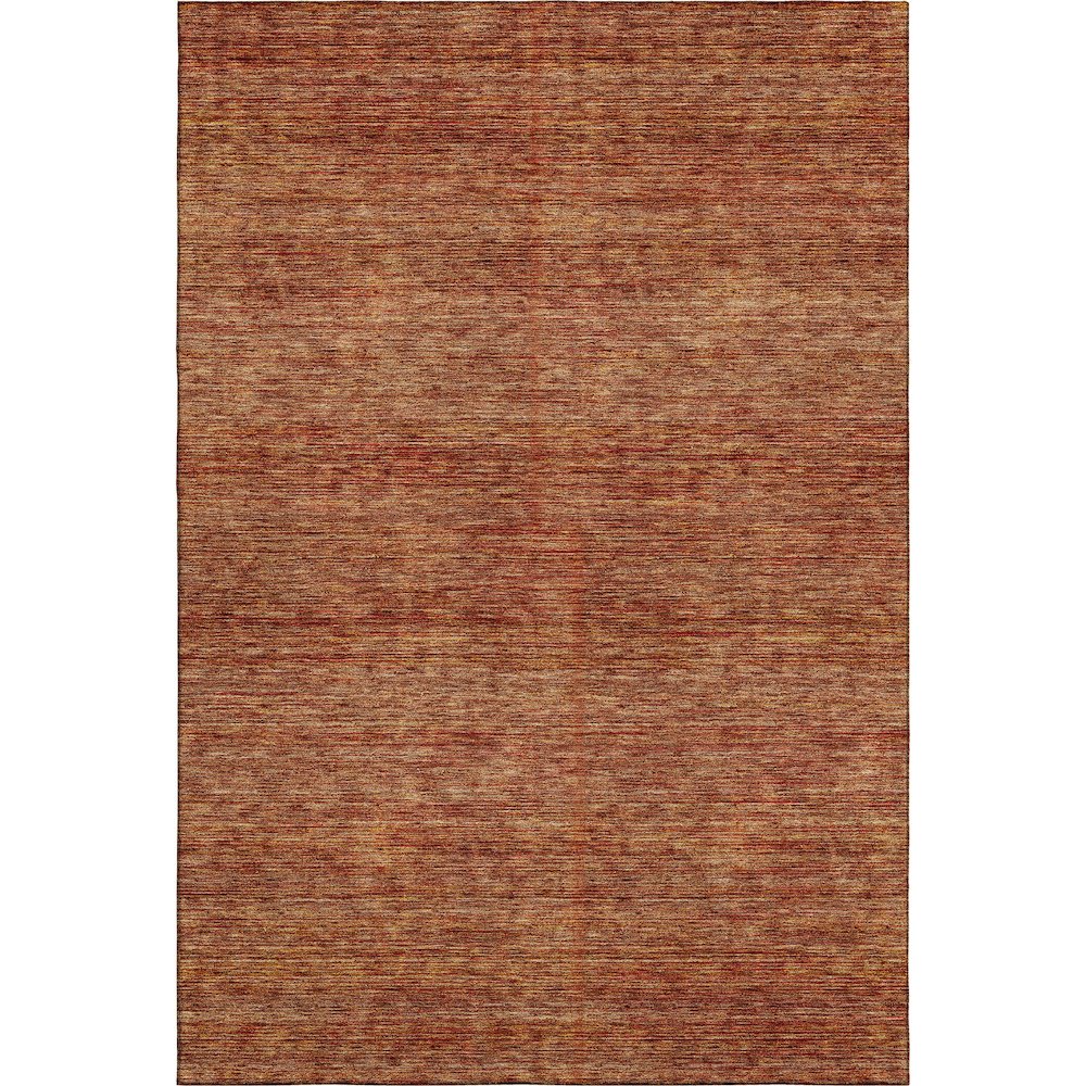 Luxury Washable Indoor/Outdoor Soft Essentials SE1 Orange 9' x 12' Rug. Picture 1