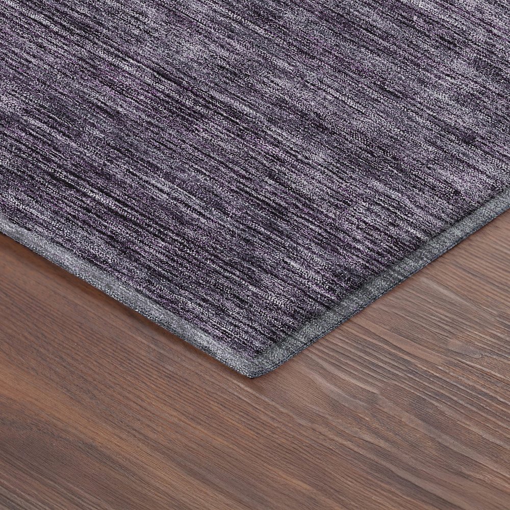 Luxury Washable Indoor/Outdoor Soft Essentials SE1 Purple 5' x 7'6" Rug. Picture 2