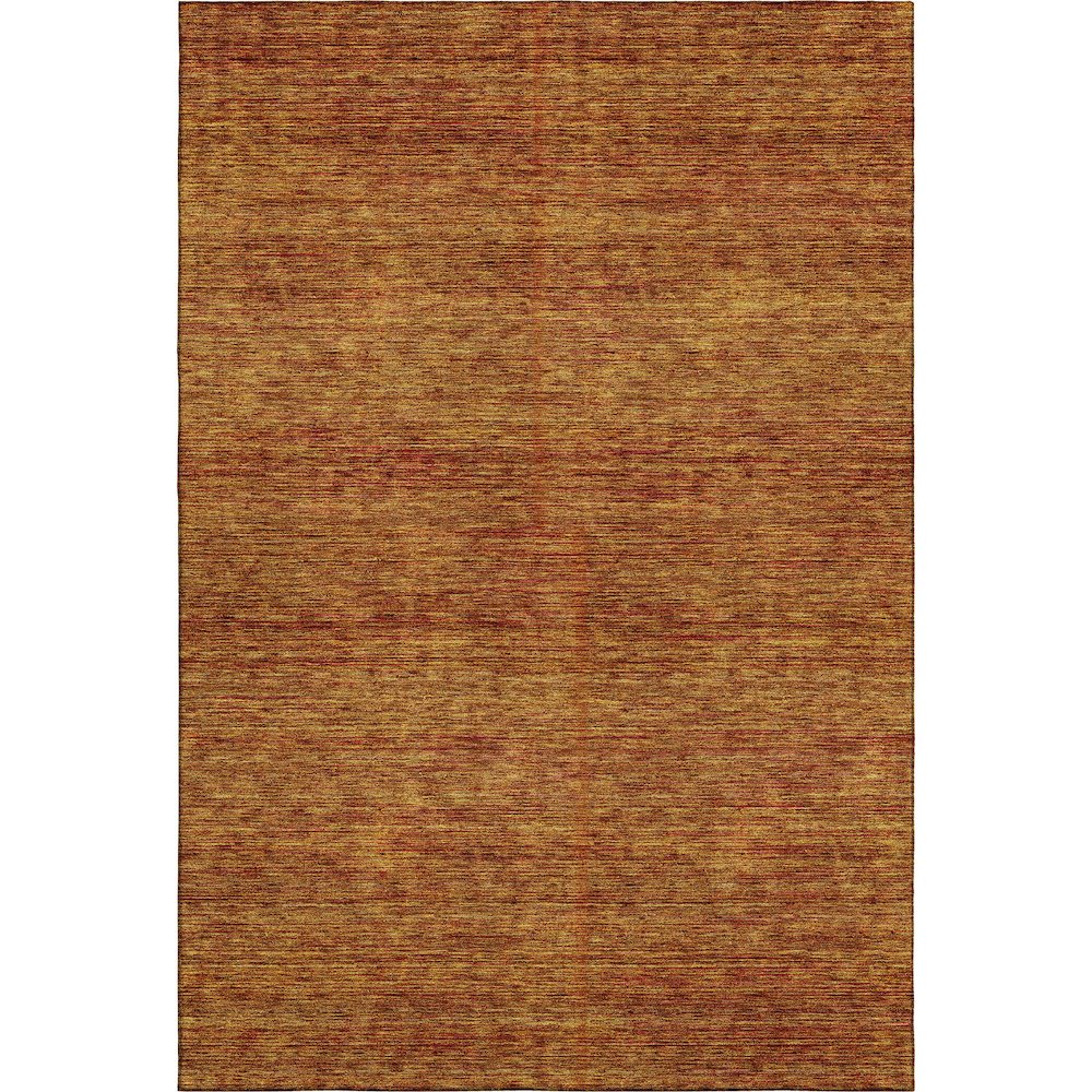 Luxury Washable Indoor/Outdoor Soft Essentials SE1 Orange 9' x 12' Rug. Picture 1
