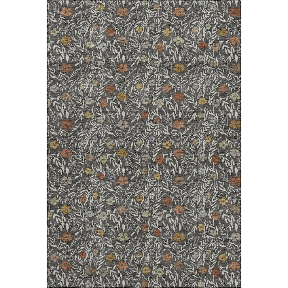 Luxury Washable Indoor/Outdoor Soft Essentials SE4 Gray 9' x 12' Rug. Picture 1
