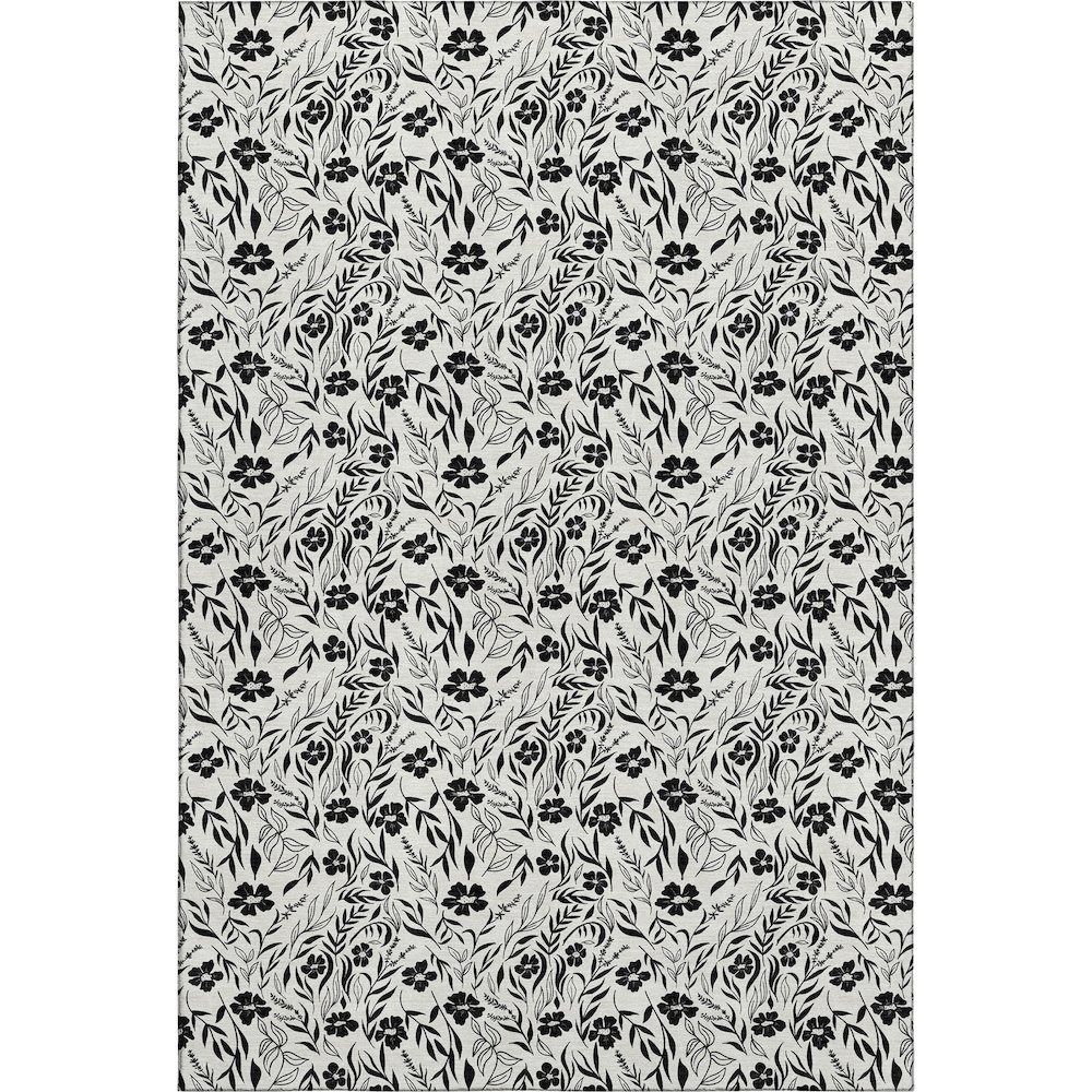 Luxury Washable Indoor/Outdoor Soft Essentials SE4 Ivory 9' x 12' Rug. Picture 1