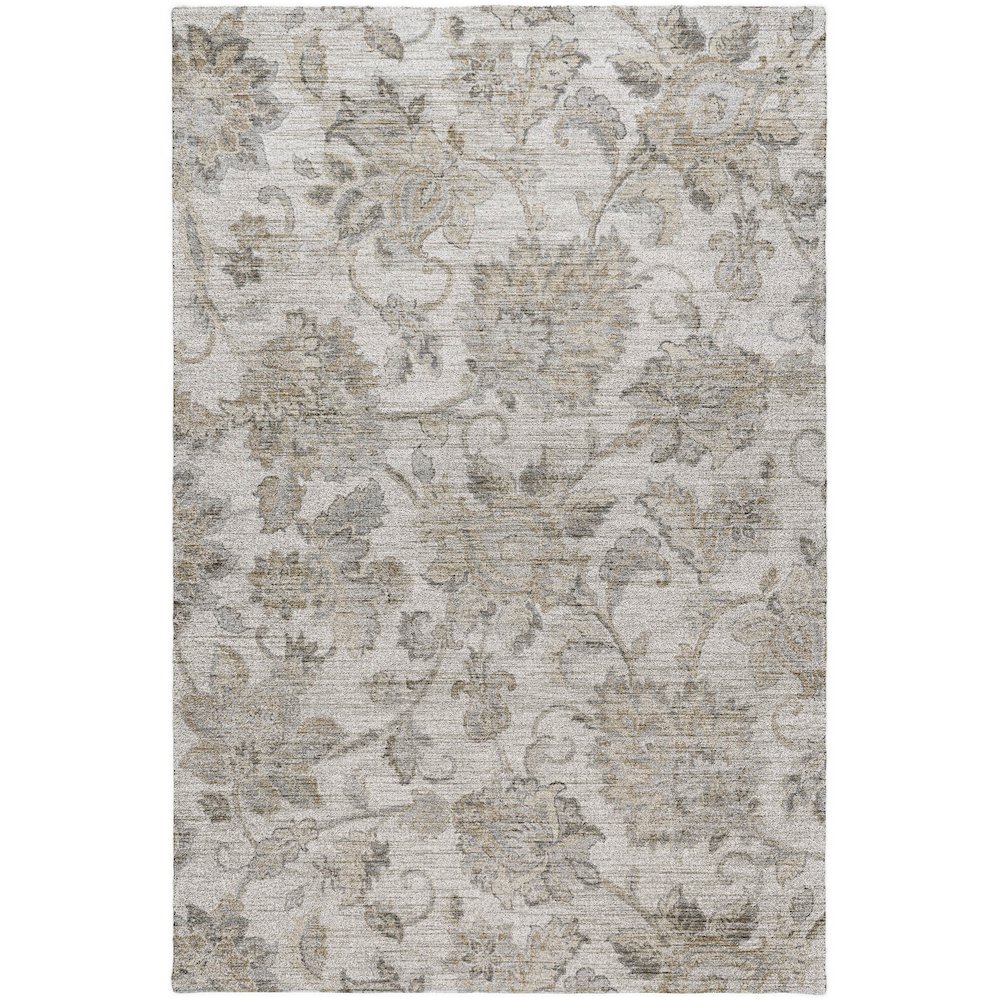 Indoor/Outdoor Silk Road Linen 8' x 10' Rug. Picture 1