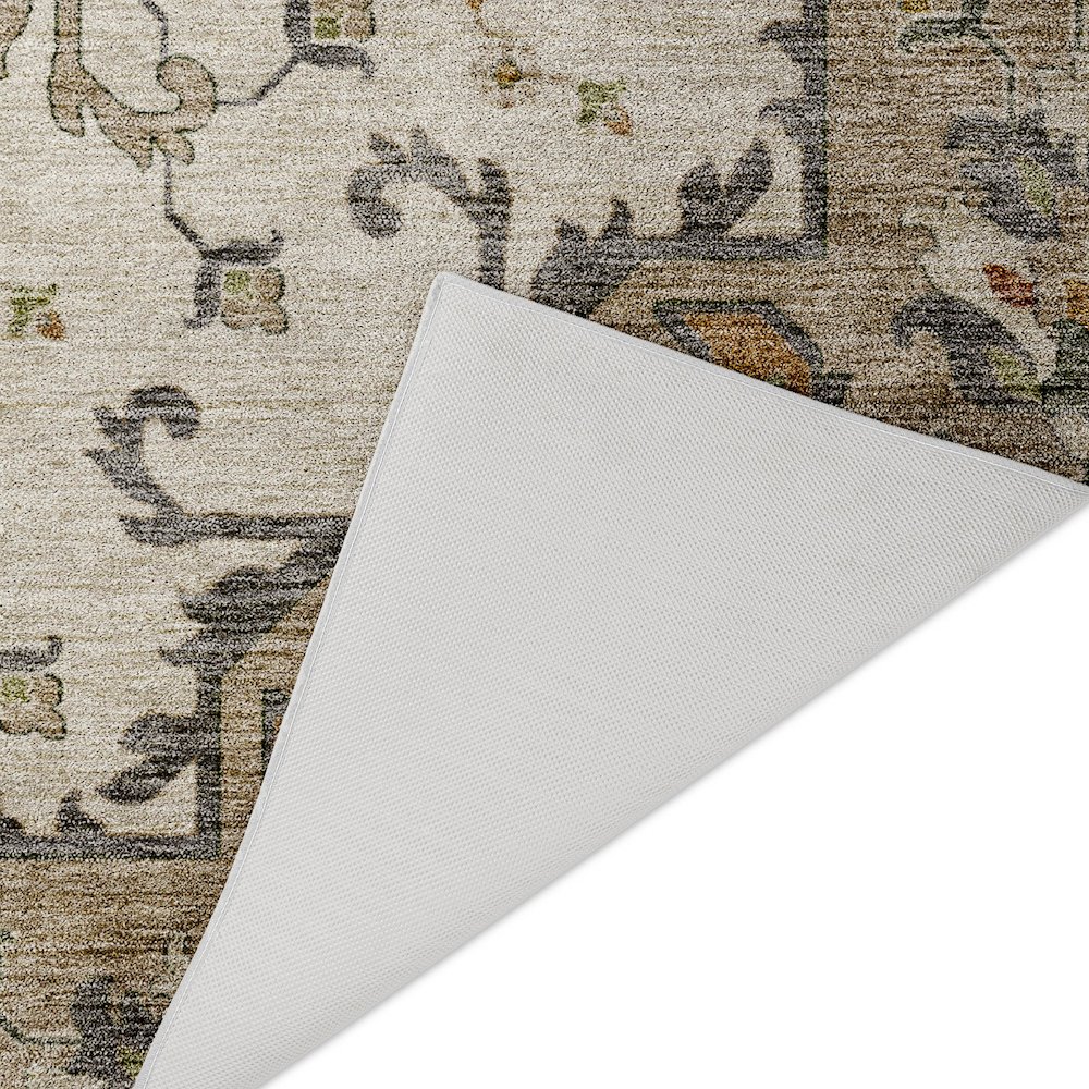 Indoor/Outdoor Silk Road Ivory 5' x 7'6" Rug. Picture 4