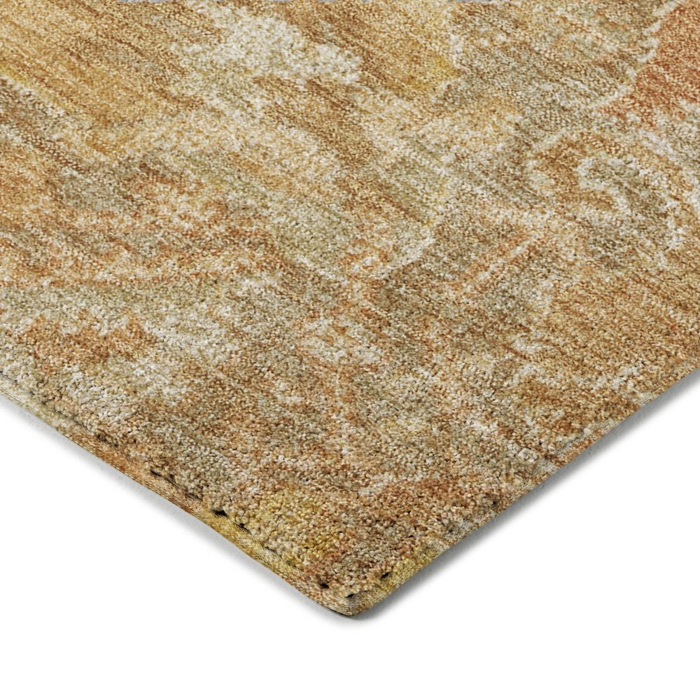 Luxury Washable Indoor/Outdoor Tabrook Khaki 5' x 7'6" Rug. Picture 2