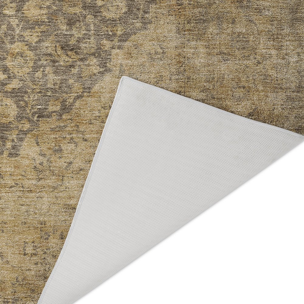 Luxury Washable Indoor/Outdoor Tabrook Mocha 5' x 7'6" Rug. Picture 4