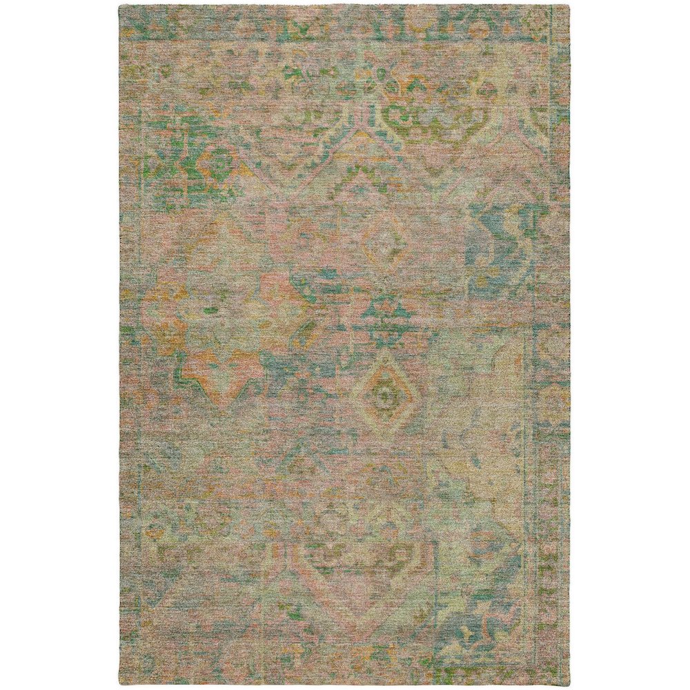 Luxury Washable Indoor/Outdoor Tabrook Blush 9' x 12' Rug. Picture 1
