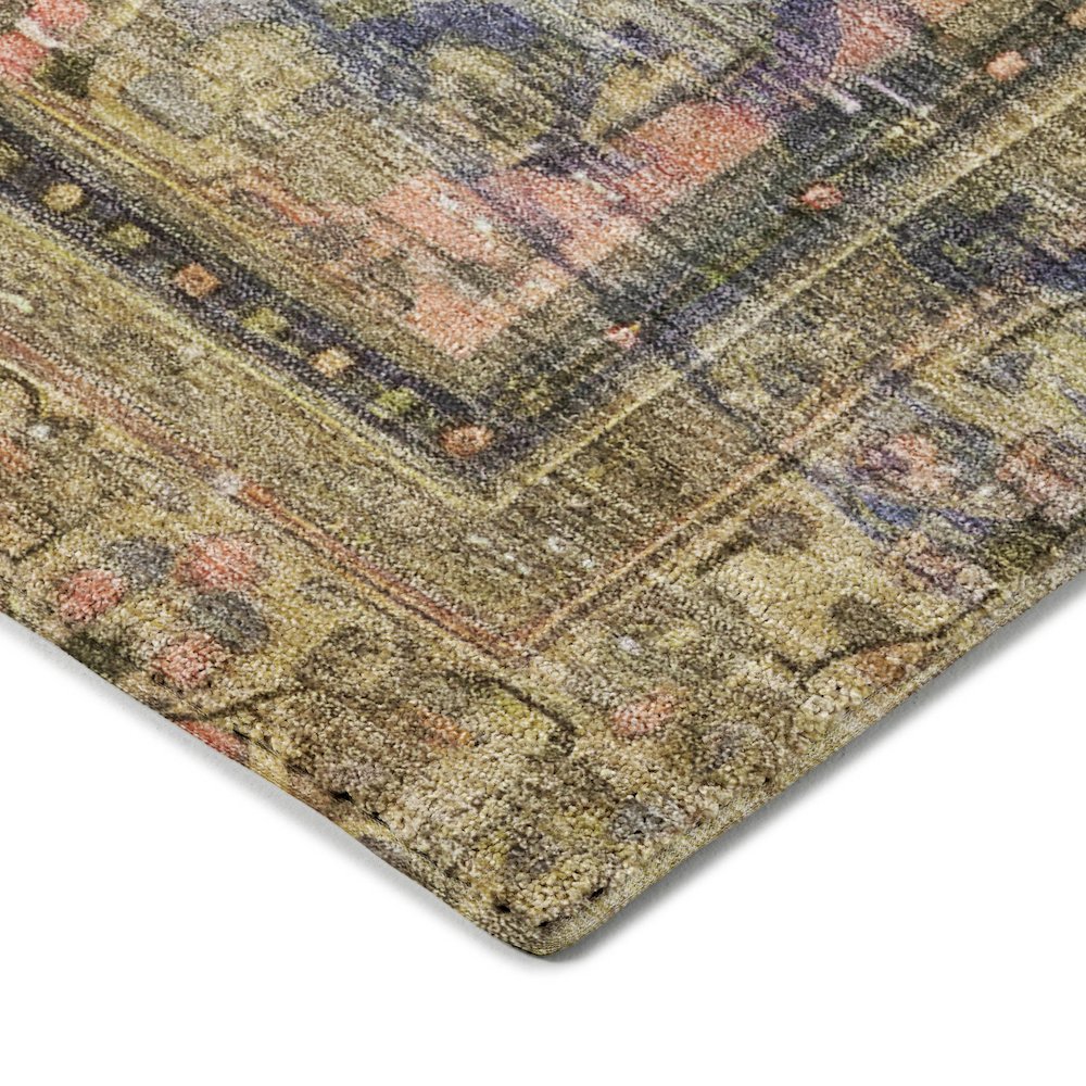 Luxury Washable Indoor/Outdoor Tabrook Tan 5' x 7'6" Rug. Picture 2
