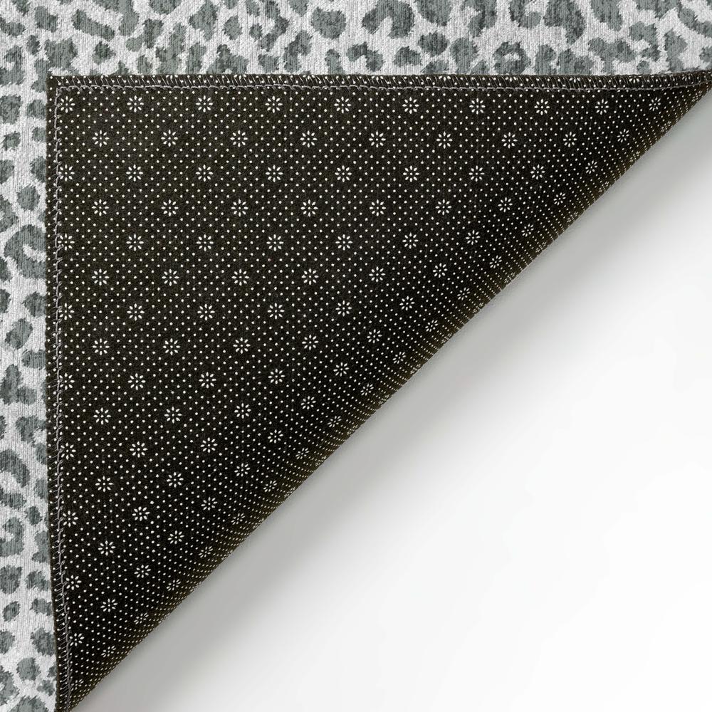 Safari Grey Animal Animal Print 3' x 5' Area Rug Grey ASF32. Picture 4