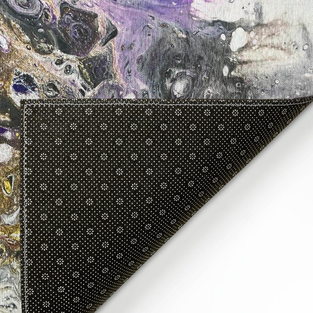 Karina Amethyst Modern Abstract 3' x 5' Area Rug Amethyst AKC37. Picture 4
