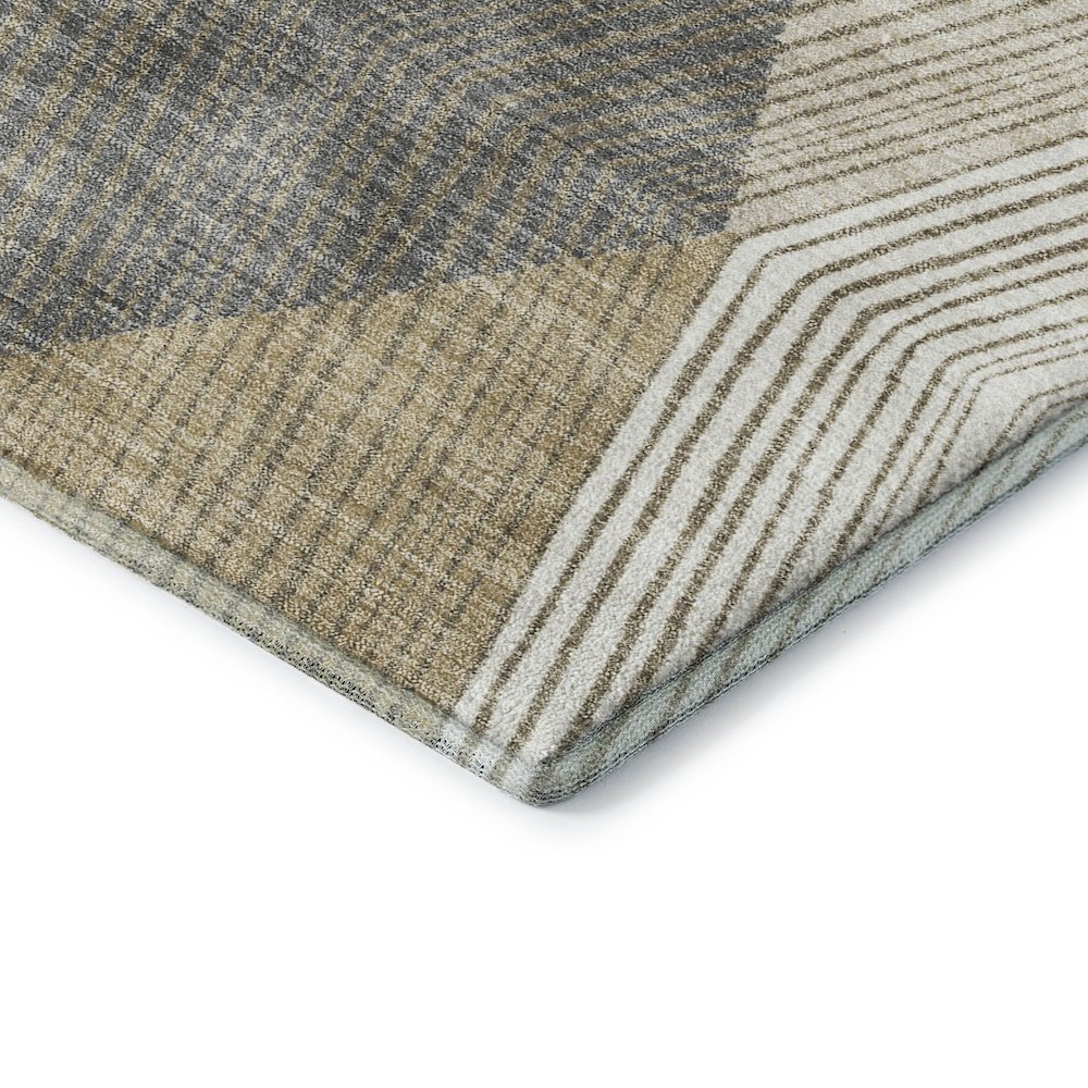 Luxury Washable Indoor/Outdoor The Reserve Wheat 5' x 7'6" Rug. Picture 2