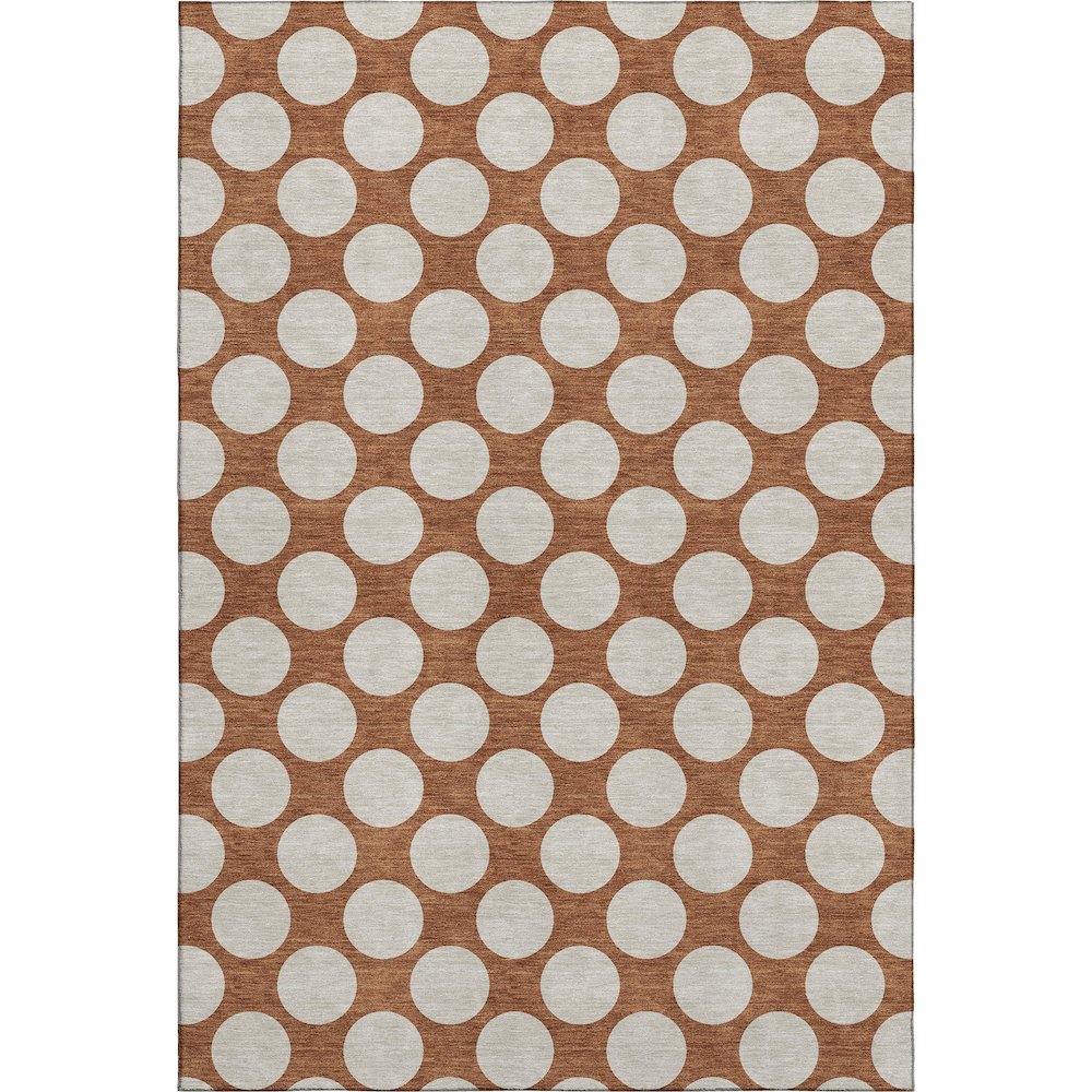 Luxury Washable Indoor/Outdoor The Reserve Paprika 9' x 12' Rug. Picture 1