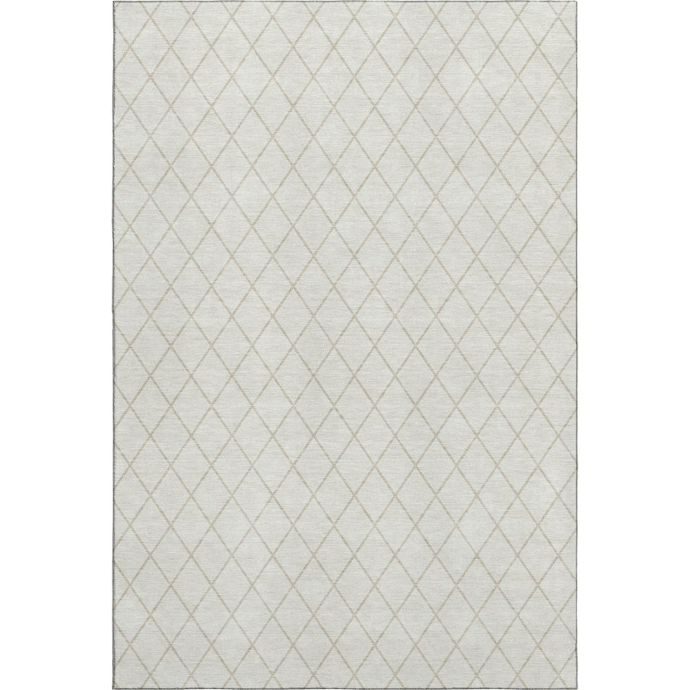 Luxury Washable Indoor/Outdoor The Reserve Ivory 9' x 12' Rug. Picture 1