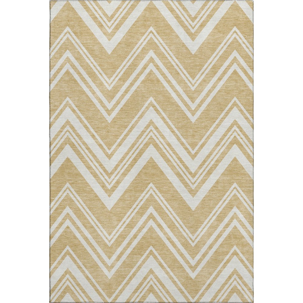 Luxury Washable Indoor/Outdoor The Reserve Honey 9' x 12' Rug. Picture 1