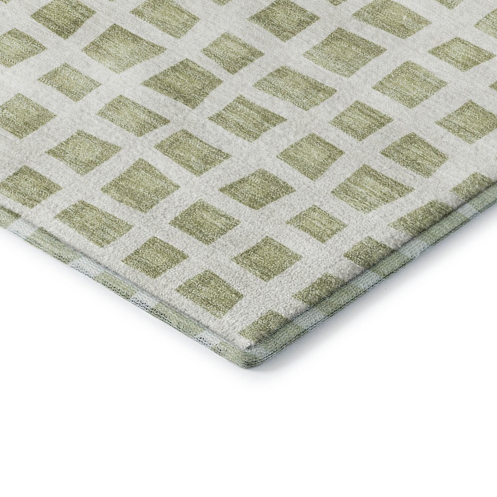 Luxury Washable Indoor/Outdoor The Reserve Aloe 5' x 7'6" Rug. Picture 2