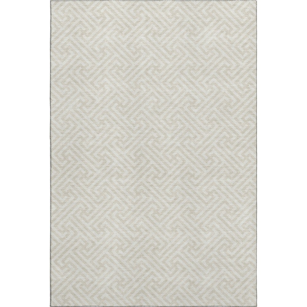 Luxury Washable Indoor/Outdoor The Reserve Beige 9' x 12' Rug. Picture 1