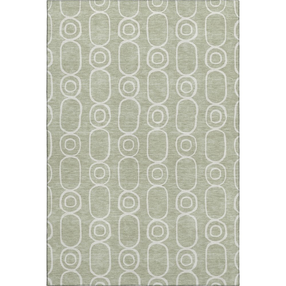 Luxury Washable Indoor/Outdoor The Reserve Celery 9' x 12' Rug. Picture 1