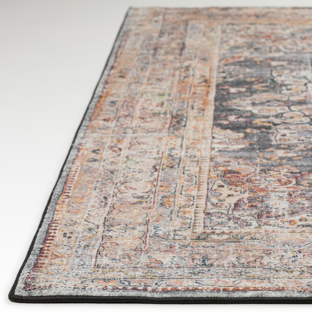 Jericho JC6 Charcoal 2'6" x 10' Runner Rug. Picture 5