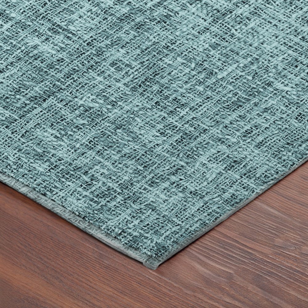 Luxury Washable Voyage VY1 Teal 5' x 7'6" Rug. Picture 2