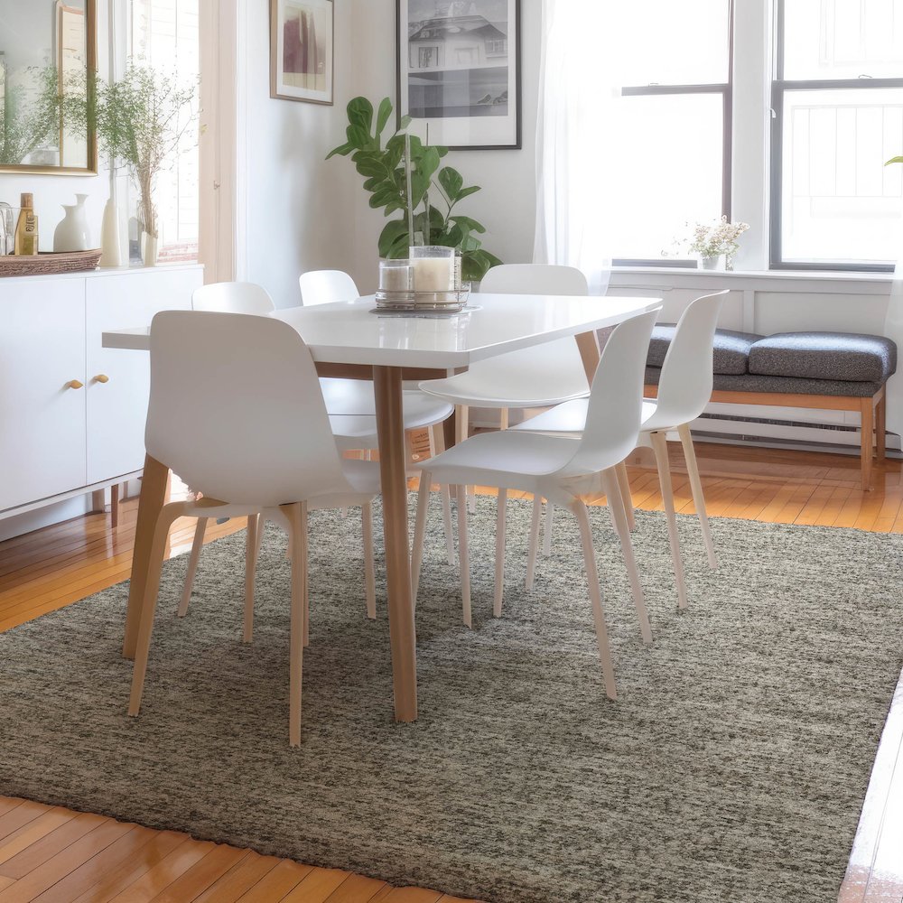 Luxury Washable Voyage VY2 Ivory 9' x 12' Rug. Picture 5