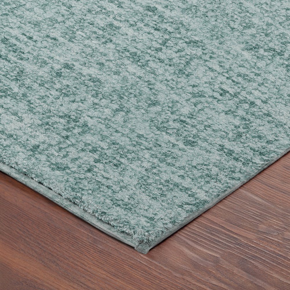 Luxury Washable Voyage VY2 Blue 5' x 7'6" Rug. Picture 2