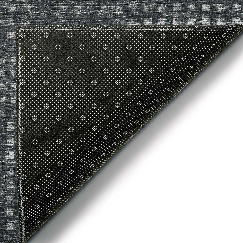 Eleanor Black Contemporary Geometric 3' x 5' Area Rug Black AER31. Picture 4