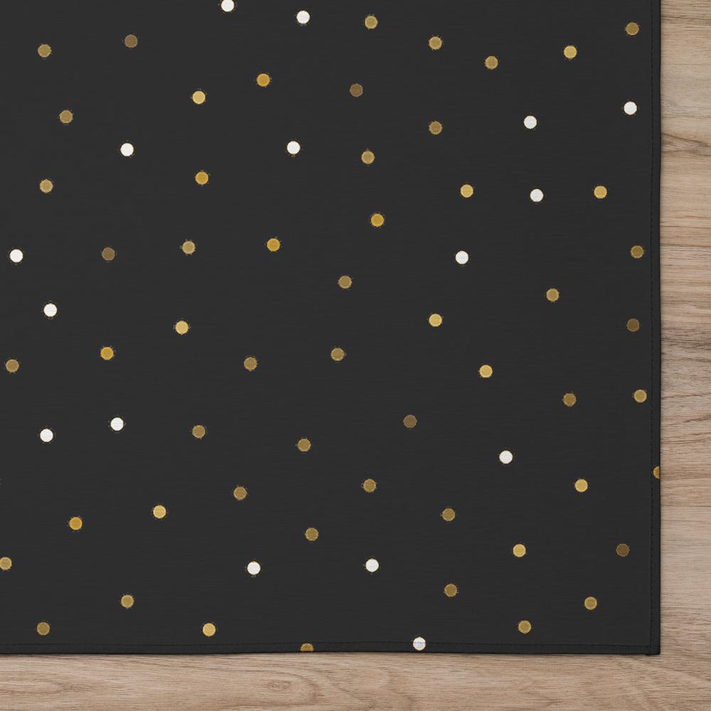 Indoor/Outdoor Cozy Winter ACW41 Black Washable 5' x 7'6" Rug. Picture 3