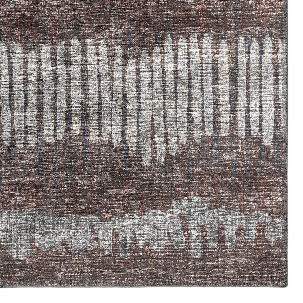 Rylee Brown Transitional Striped 3' x 5' Area Rug Brown ARY34. Picture 2