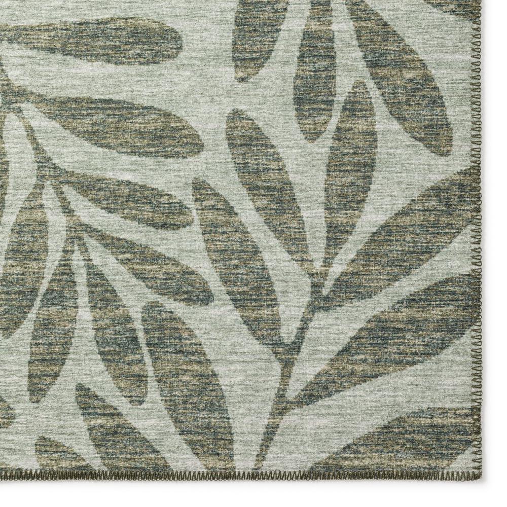 Yuma Green Coastal Floral 3' x 5' Area Rug Green AYU35. Picture 2