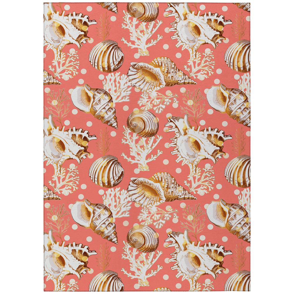 Indoor/Outdoor Surfside ASR36 Peach Washable 9' x 12' Rug. Picture 1
