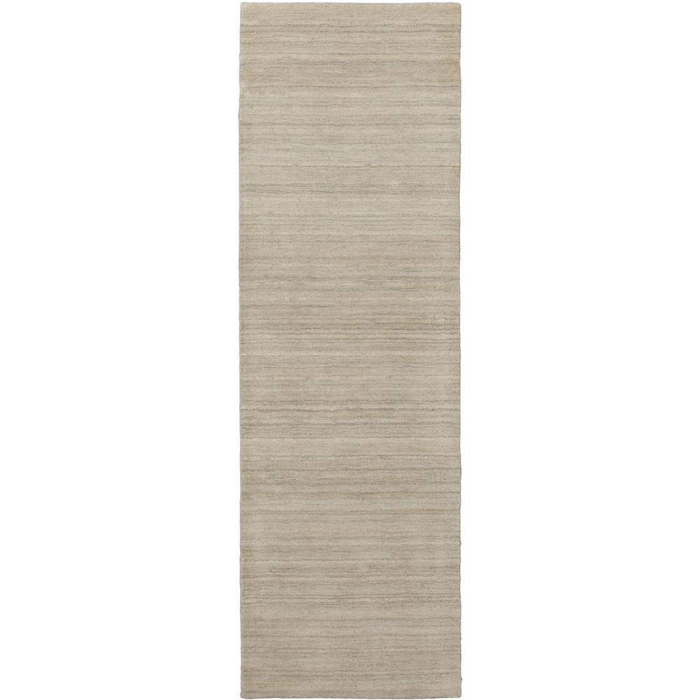 Rafia RF100 Linen 2'3" x 7'6" Runner Rug. Picture 1
