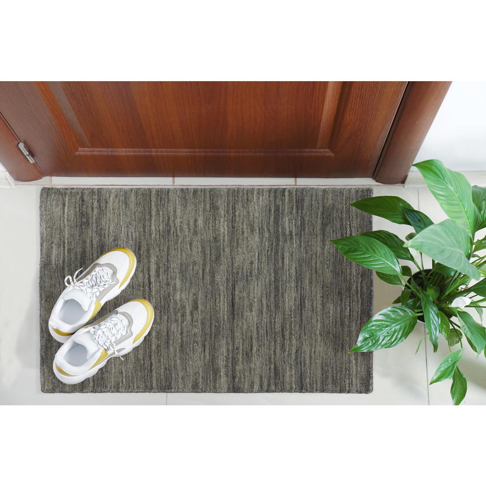 Rafia RF100 Charcoal 2' x 3' Rug. Picture 2