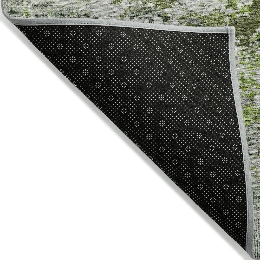 Machine Washable Indoor/Outdoor Chantille Aloe 8' x 8' Round Rug. Picture 2