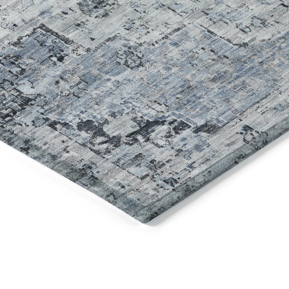 Machine Washable Indoor/Outdoor Chantille Sky 8' x 8' Round Rug. Picture 3