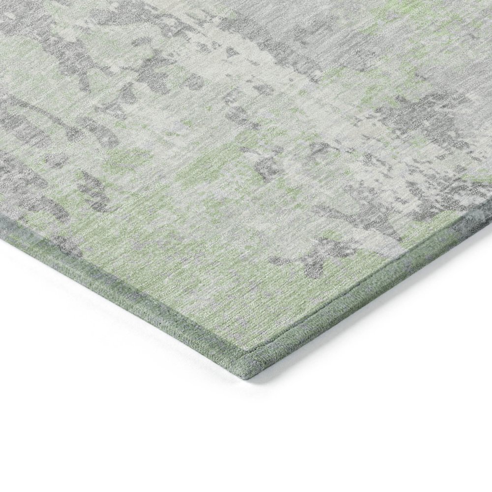 Machine Washable Indoor/Outdoor Chantille Aloe 8' x 8' Round Rug. Picture 3