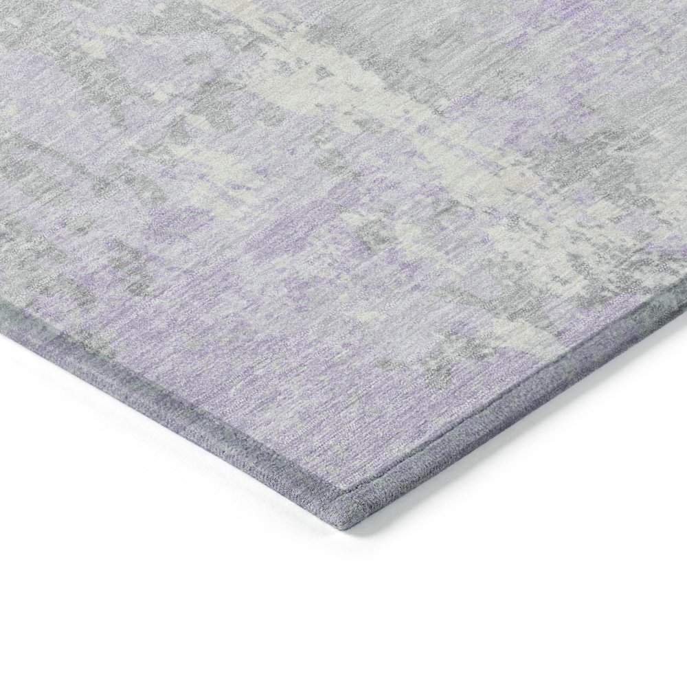 Machine Washable Indoor/Outdoor Chantille Lavender 8' x 8' Round Rug. Picture 3