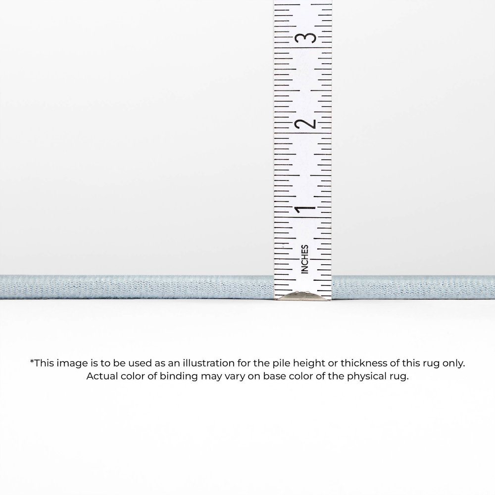 Machine Washable Indoor/Outdoor Chantille Navy 8' x 8' Round Rug. Picture 4