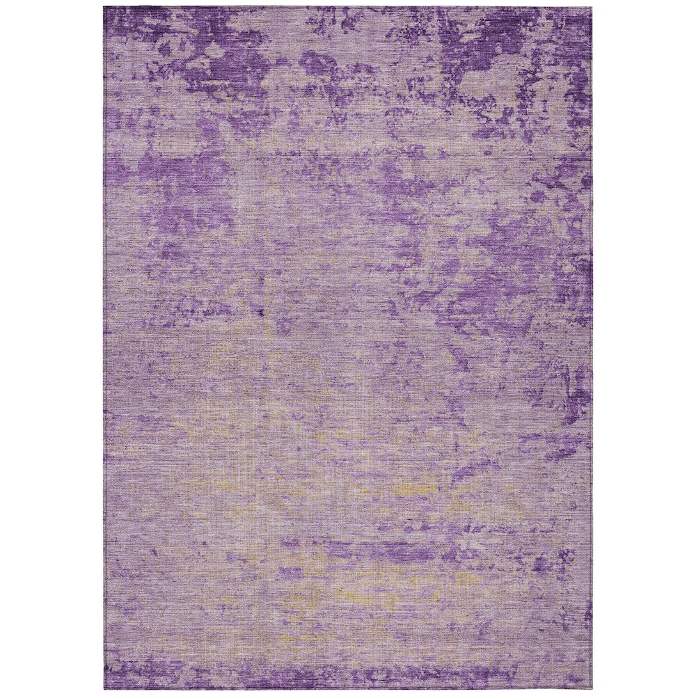 Machine Washable Indoor/Outdoor Chantille Purple 10' x 14' Rug. Picture 1