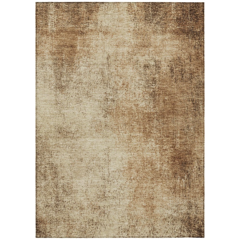 Machine Washable Indoor/Outdoor Chantille Beige 10' x 14' Rug. Picture 1