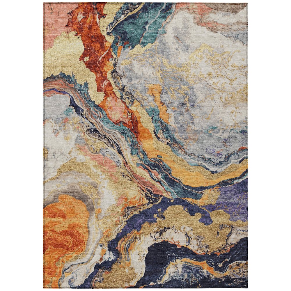 Machine Washable Indoor/Outdoor Chantille Linen 10' x 14' Rug. Picture 1
