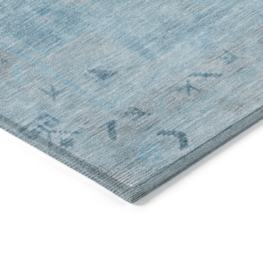 Machine Washable Indoor/Outdoor Chantille Sky 8' x 8' Round Rug. Picture 3