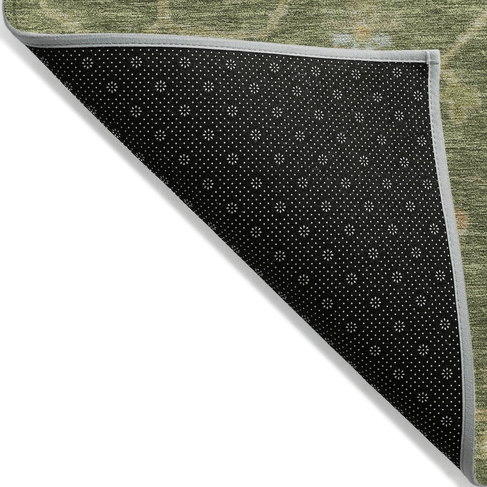 Machine Washable Indoor/Outdoor Chantille Fern 8' x 8' Round Rug. Picture 2