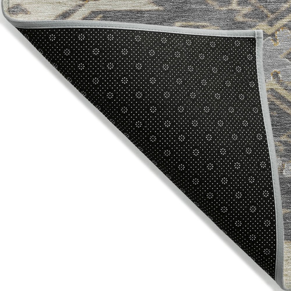Machine Washable Indoor/Outdoor Chantille Beige 8' x 8' Round Rug. Picture 2