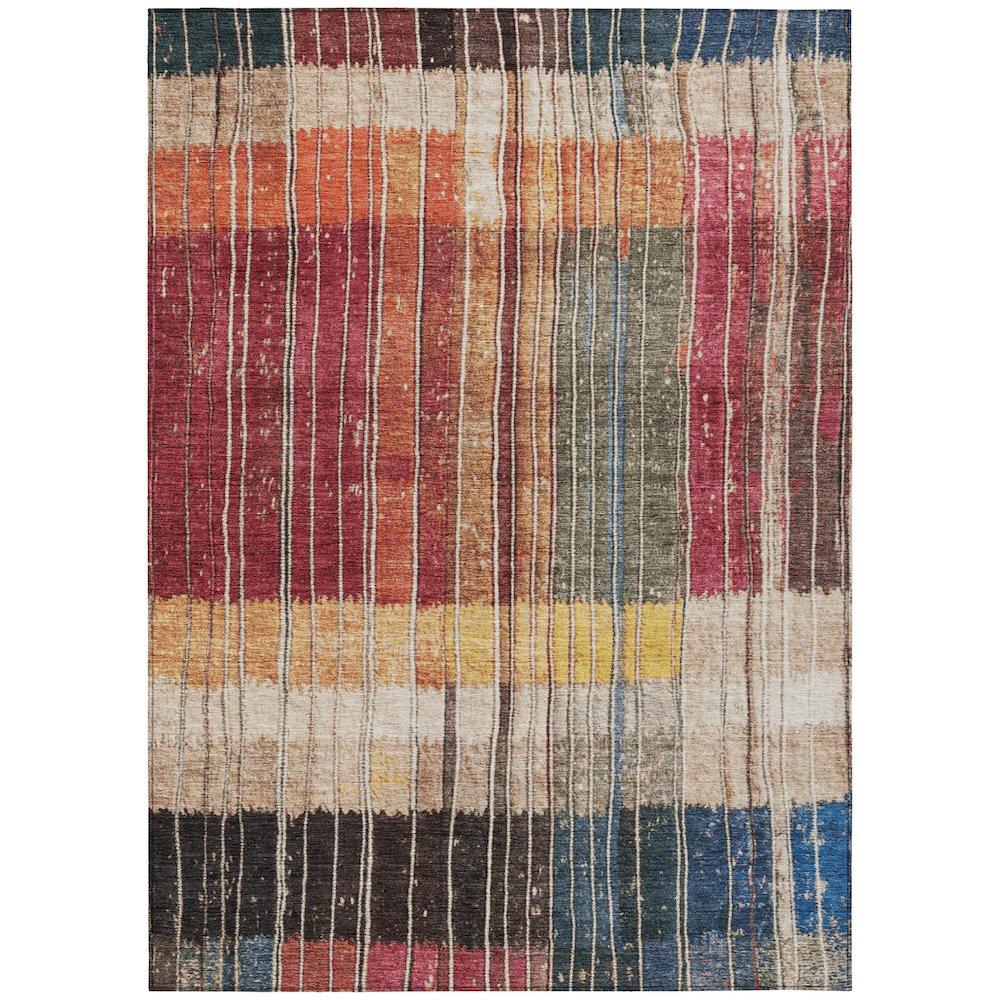 Machine Washable Indoor/Outdoor Chantille Beige 10' x 14' Rug. Picture 1