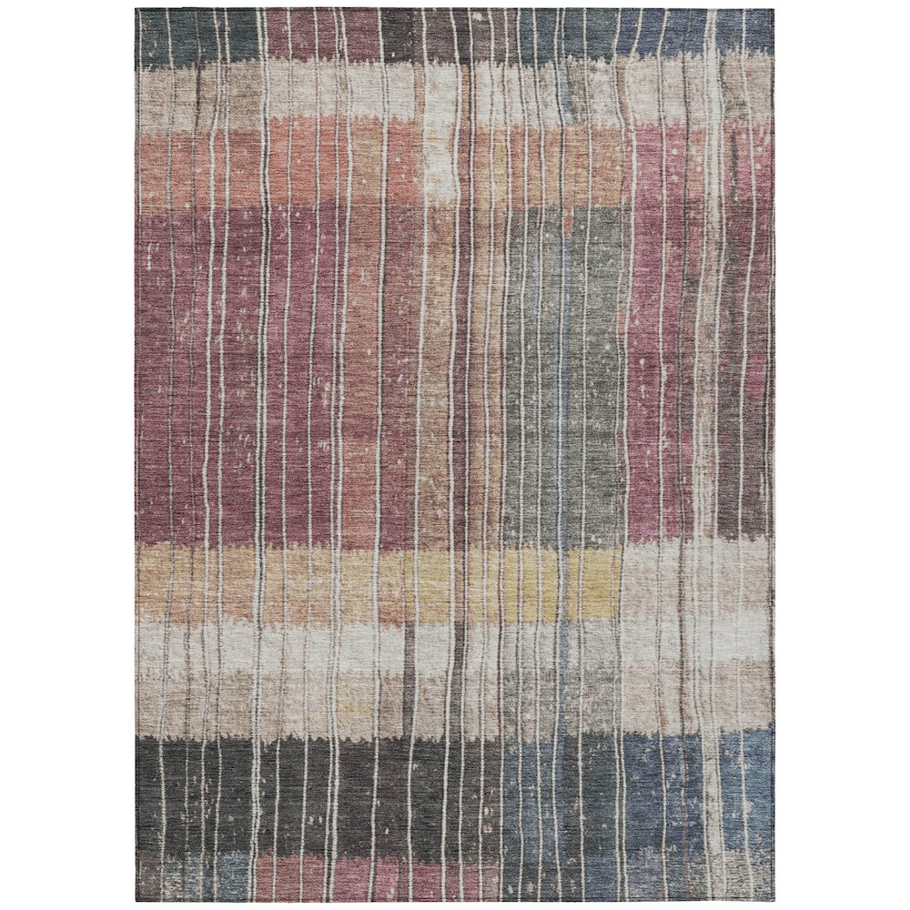 Machine Washable Indoor/Outdoor Chantille Mauve 10' x 14' Rug. Picture 1