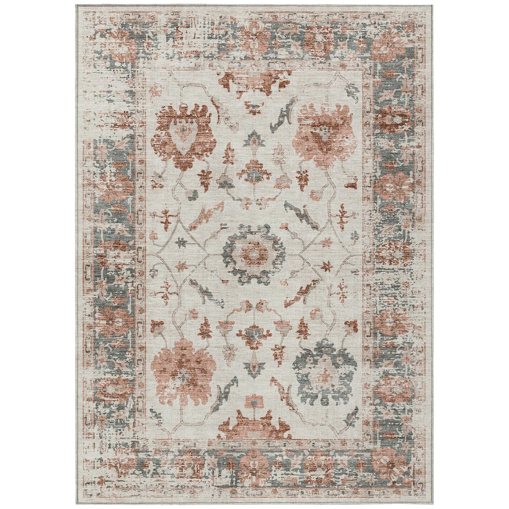 Machine Washable Indoor/Outdoor Chantille Linen 10' x 14' Rug. Picture 1