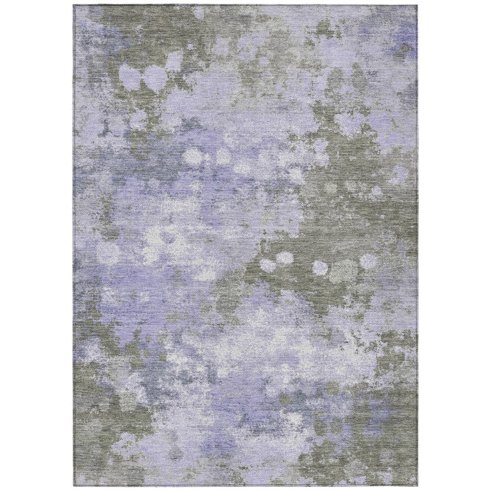 Machine Washable Indoor/Outdoor Chantille Lavender 10' x 14' Rug. Picture 1