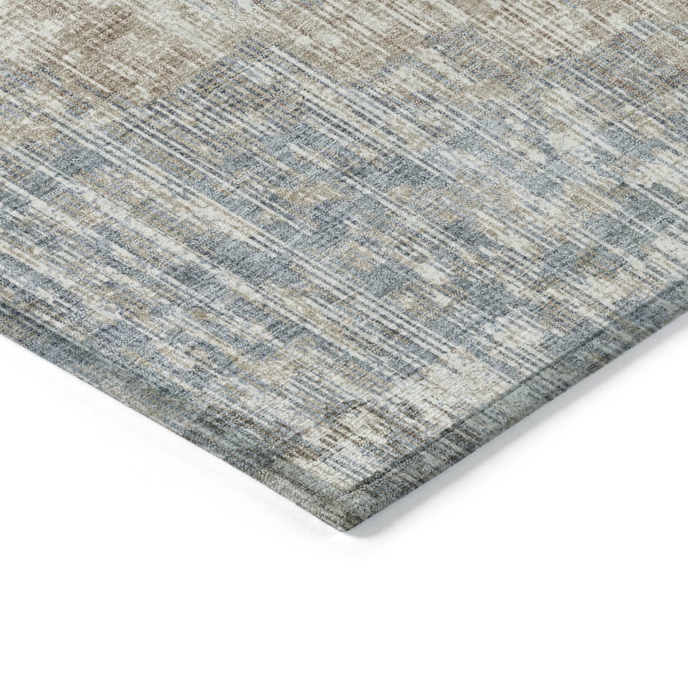 Machine Washable Indoor/Outdoor Chantille Putty 8' x 8' Round Rug. Picture 3