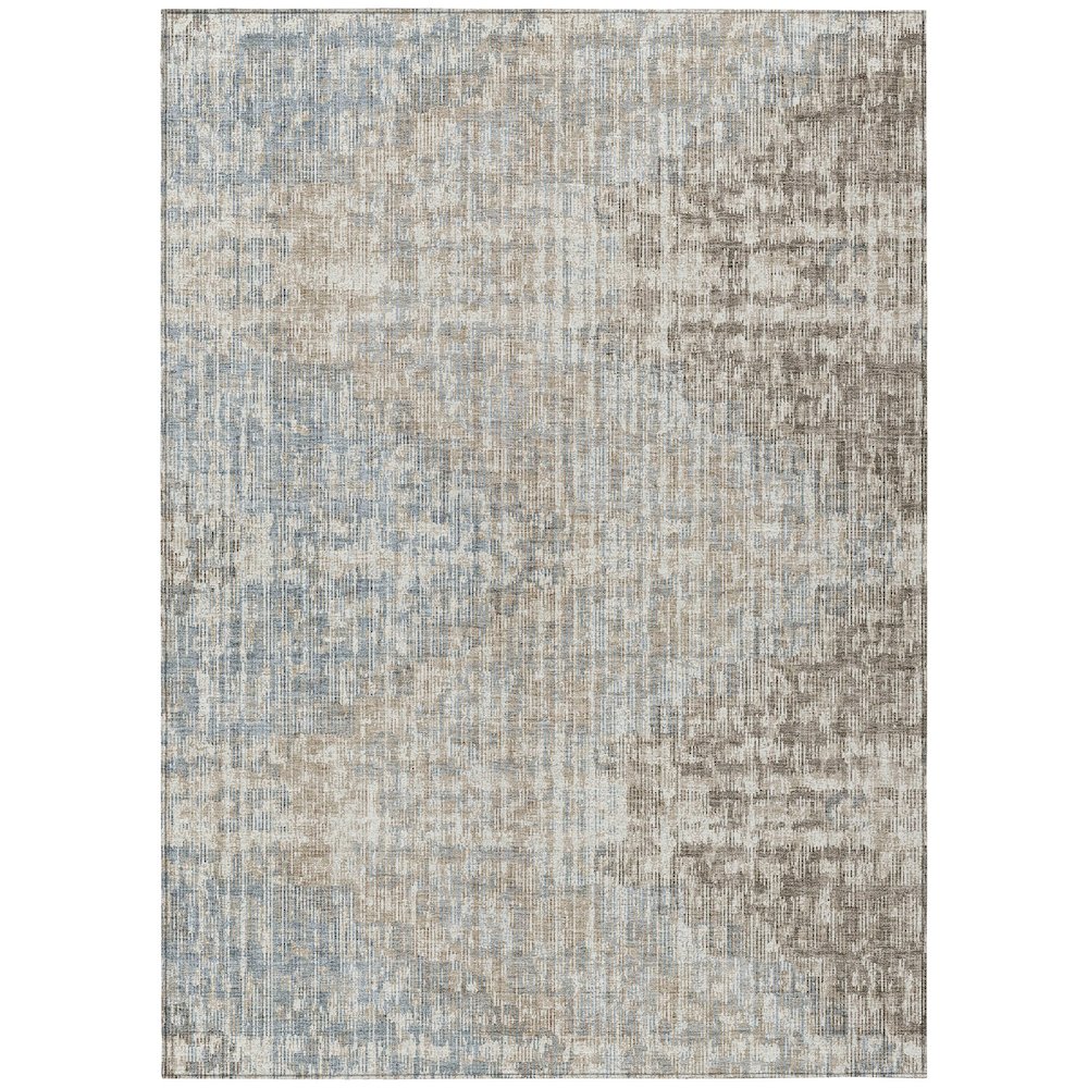Machine Washable Indoor/Outdoor Chantille Putty 10' x 14' Rug. Picture 1